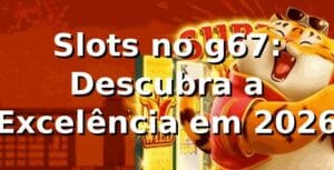 Slots no g67: Descubra a Excelência em 2026 🎰