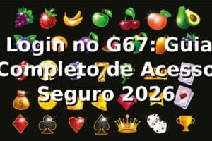 ✅ Login no G67: Guia Completo de Acesso Seguro 2026